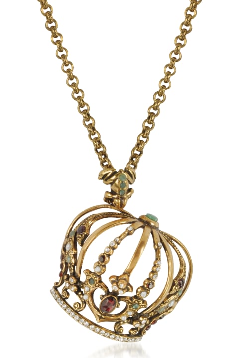 Golden Brass Little Goddess Necklace