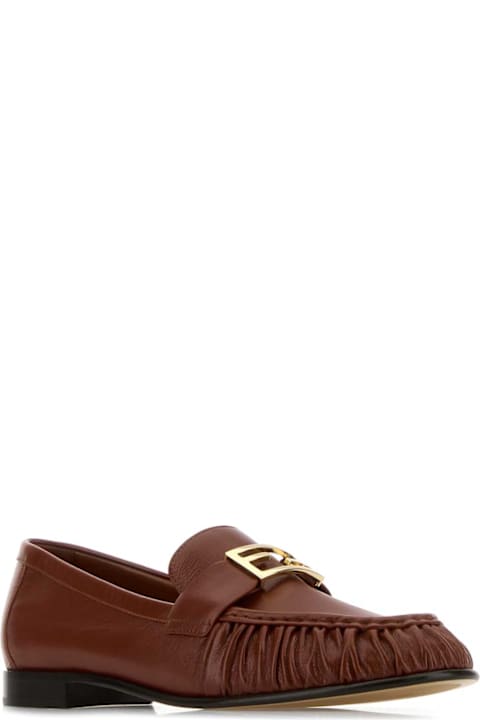 Fendi Brick Nappa Leather Baguette Loafers