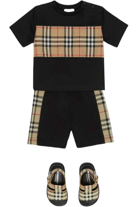 Fashion for Baby Boys Burberry Black T-shirt Baby Boy .