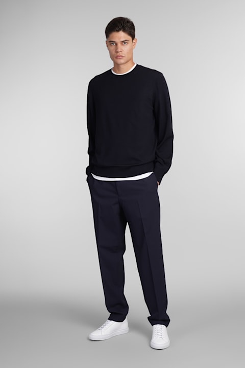 Theory سراويل لـ القسم الرجالي Theory Pants In Blue Wool