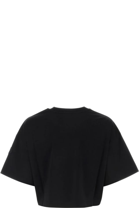 Moncler Clothing for Women Moncler Black Cotton Oversize T-shirt
