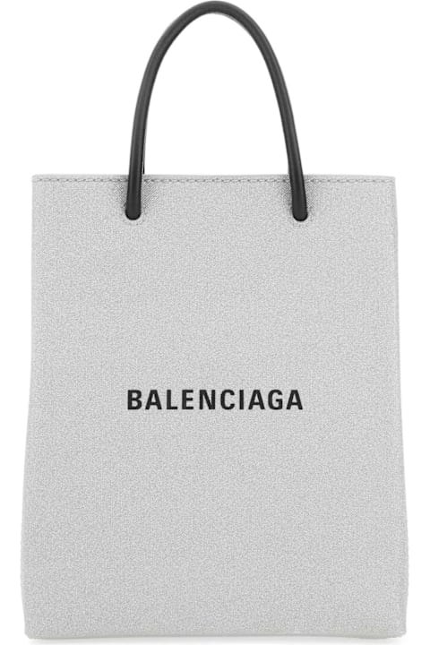 Balenciaga Bags for Women Balenciaga Silver Fabric Phone Case