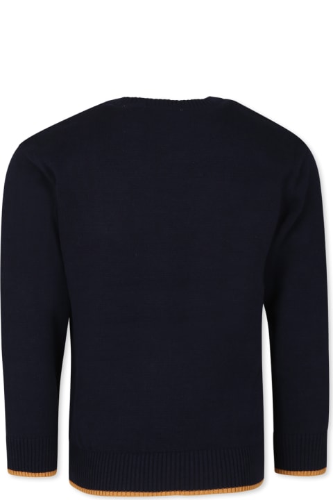 Homeware Timberland Blue Sweater For Boy With Logo