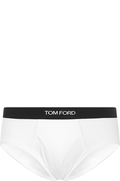 Tom Ford Underwear for Men Tom Ford Elastic Waist Logo Briefs
