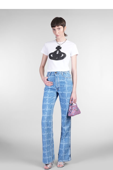 Vivienne Westwood Topwear for Women Vivienne Westwood Peru T-shirt In White Cotton
