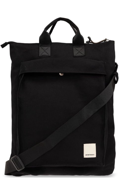 Backpacks for Men Emporio Armani Sustainable Collection Shoulder Bag