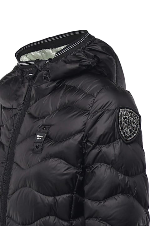 Blauer Coats & Jackets for Women Blauer Wave Pattern Down Jacket Camelia Blauer