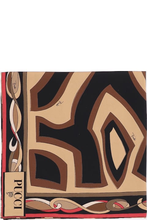Pucci Silk Scarf With Maze Print