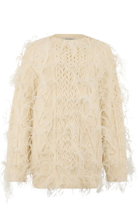 Homeware Valentino Garavani Sweater With Crew Neck In Virgin Wool
