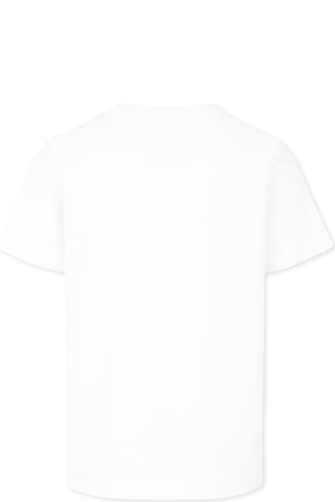 Sale for Kids Versace White T-shirt For Kids With Logo