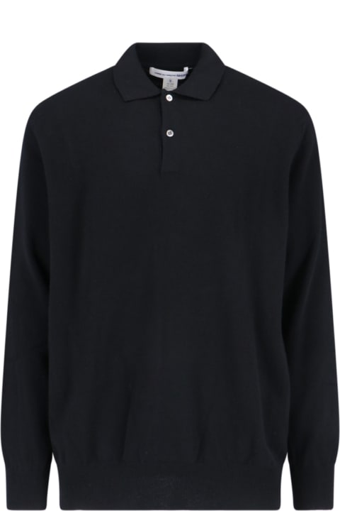 Comme des Garçons Sweaters for Men Comme des Garçons Knitted Polo Shirt