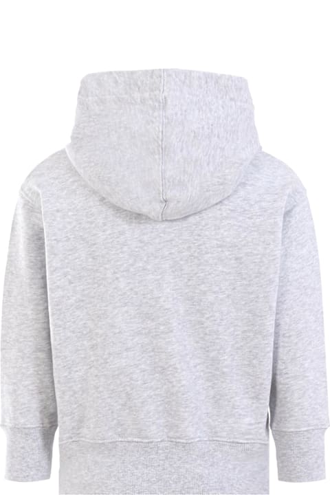 Homeware Palm Angels Grey Sweatshirt For Kids With Bear