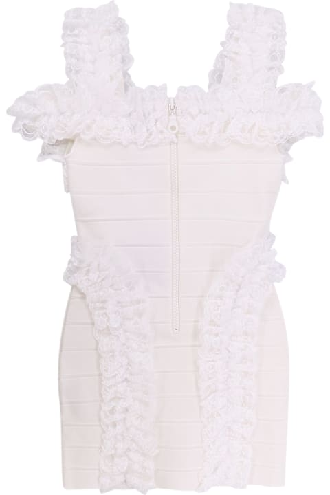 Homeware self-portrait Christopher Kane Residency Knitted Dress With Ruffles