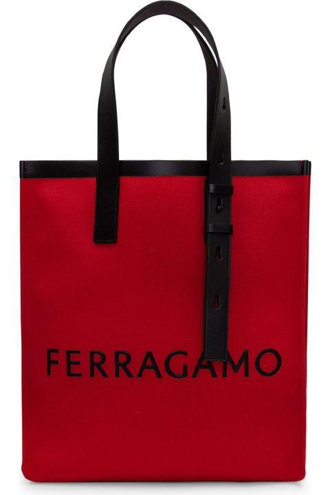 Bags for Men Ferragamo Tote Bag With Logo