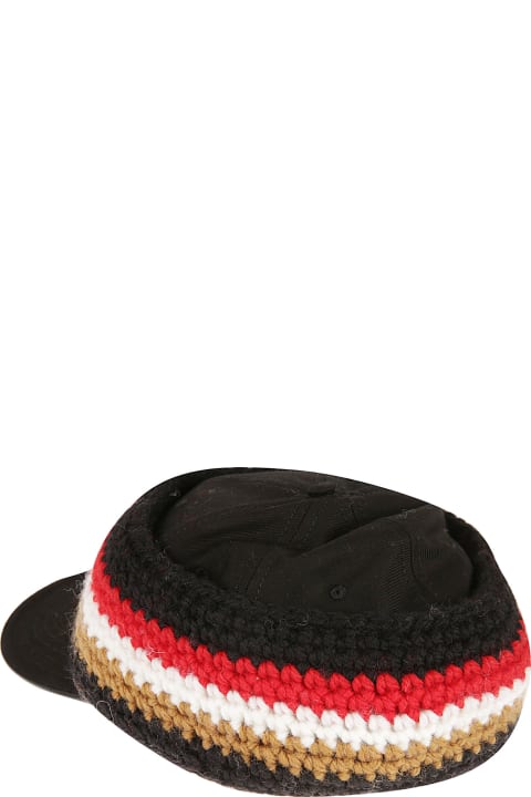 Fashion for Men Burberry Stripe Knit Headband Baseball Cap
