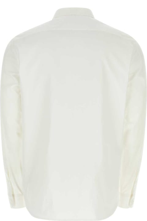 Trending Designers ل القسم الرجالي Loewe White Oxford Shirt