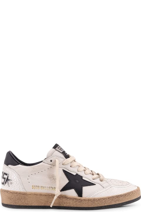 Golden Goose Ball Star Vintage Leather Sneakers