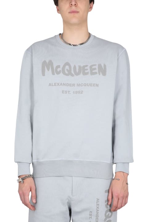 Homeware Alexander McQueen Logo Detail Cotton Sweatshirt