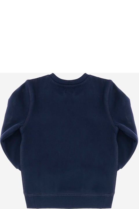 ベビーガールズ Ralph Laurenのニットウェア＆スウェットシャツ Ralph Lauren Cotton Blend Sweatshirt With Polo Bear Pattern