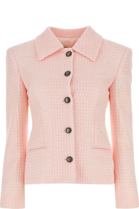 Alessandra Rich Coats & Jackets for Women Alessandra Rich Light Pink Tweed Blazer