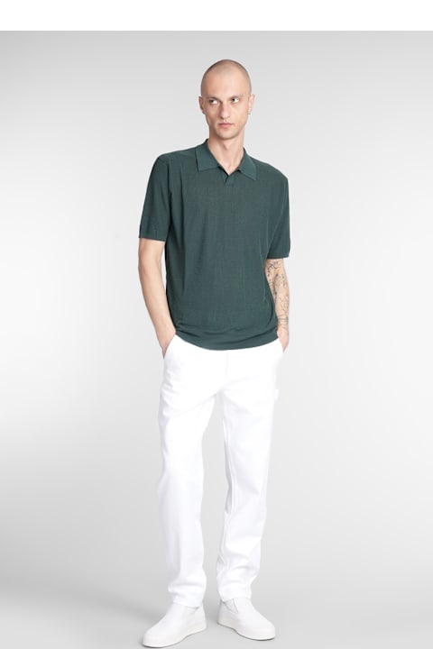 Roberto Collina for Men Roberto Collina Polo In Green Cotton