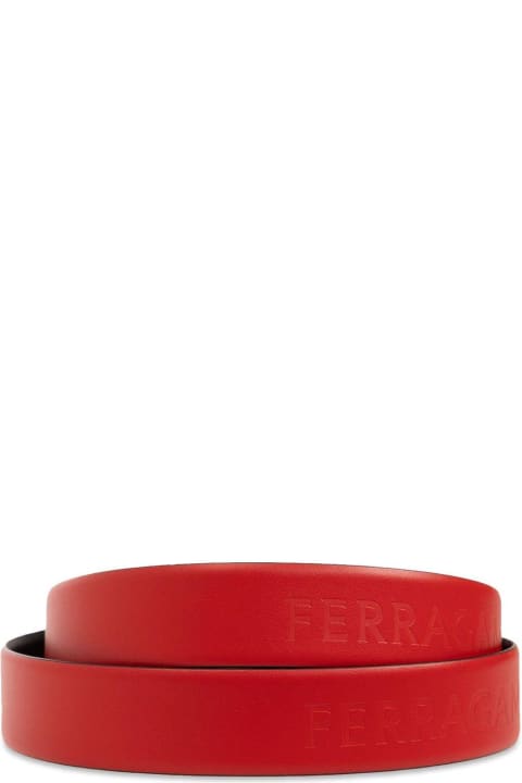 Ferragamo for Men Ferragamo Logo Engraved Reversible Belt