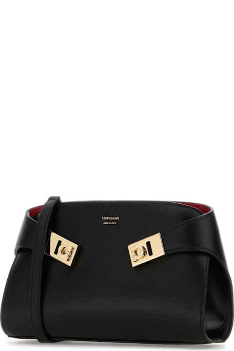 Ferragamo Bags for Women Ferragamo Black Leather Crossbody Bag