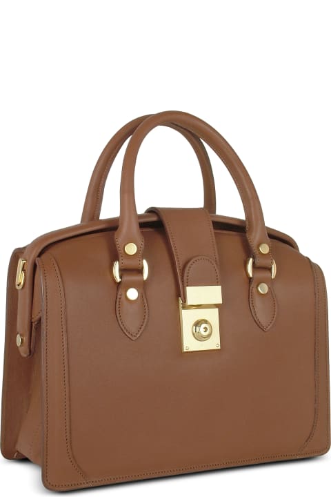 Brown Italian Leather Doctor Bag