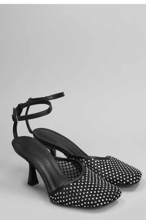Christopher Esber Sandals for Women Christopher Esber Minette Veiled Heel Pumps In Black Polyester