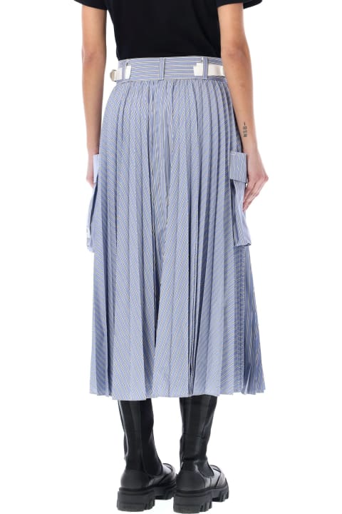 Sacai for Women Sacai Thomas Mason Cotton Poplin Skirt