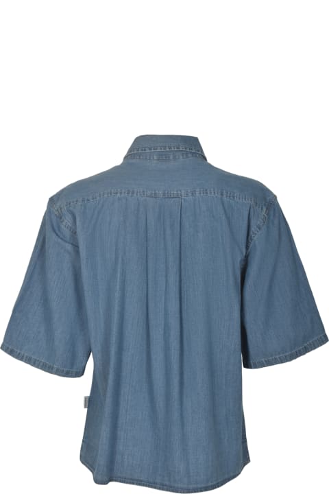 Fashion for Women Aspesi Short-sleeved Denim Shirt