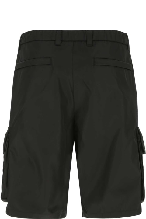 Fashion for Men Prada Black Re-nylon Bermuda Shorts