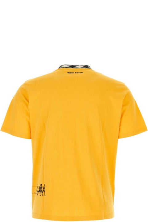 Wales Bonner Topwear for Men Wales Bonner Yellow Cotton Endurance T-shirt