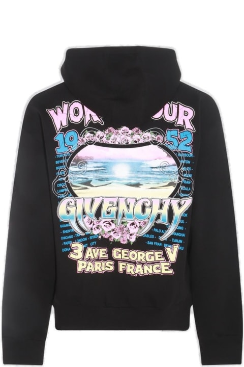 Fashion for Men Givenchy Graphic Printed Zipped Hoodie