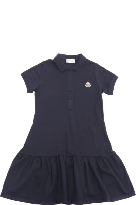 Moncler for Kids Moncler Blue Tennis Style Dress
