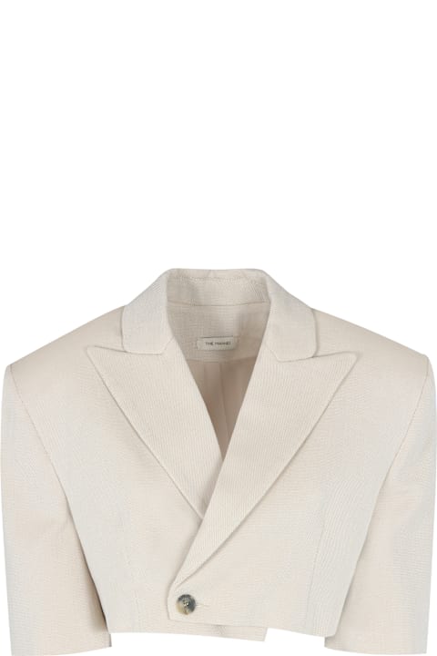 The Mannei Clothing for Women The Mannei Single-breasted One Button Jacket