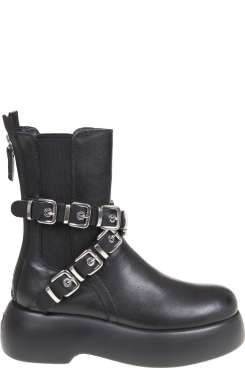 Nancy Boots In Black Leather