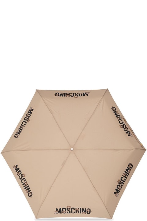 ウィメンズ Moschinoの傘 Moschino Bear Logo Box Supermini Umbrella