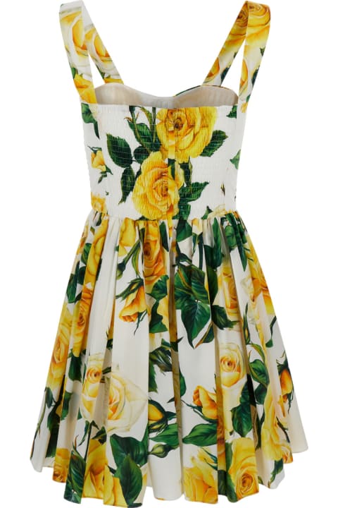 Dolce & Gabbana Clothing for Women Dolce & Gabbana Rose Print Short Dress