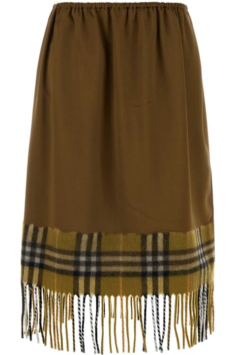 Homeware Burberry Biscuit Satin Skirt