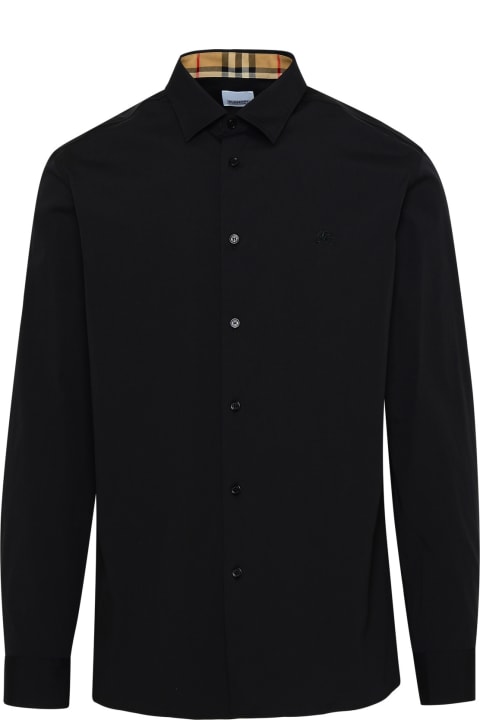 Burberry for Men Burberry Sherfield Shirt In Black Cotton
