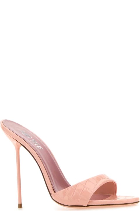 Paris Texas Sandals for Women Paris Texas Pink Leather Lidia Mules