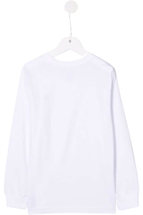 Fashion for Women Polo Ralph Lauren Long-sleeved White Cotton T-shirt With Logo Polo Ralph Lauren Kids Boy