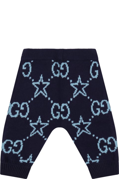 Blue Trouser For Baby Kids With Stars