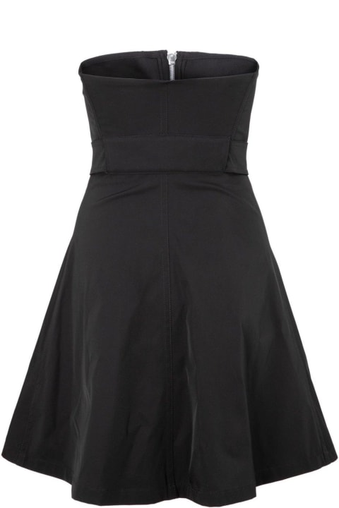 Homeware Bottega Veneta Zipdetail Strapless Dress