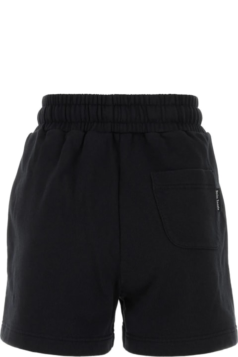 Palm Angels for Women Palm Angels Black Cotton Shorts