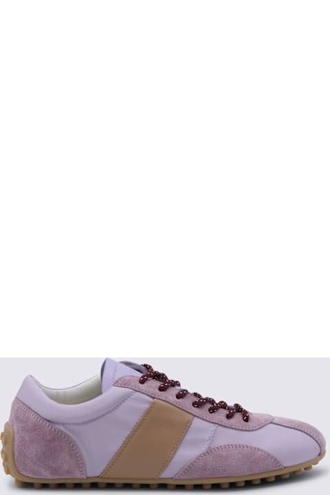 Tod's Violet Leather T-marathon Sneakers