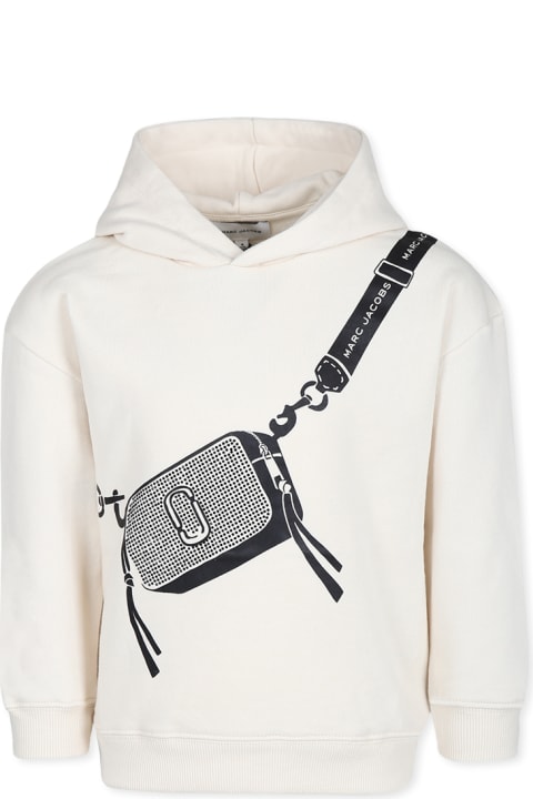 Homeware Marc Jacobs Ivory Sweatshirt For Girl With Bag Print