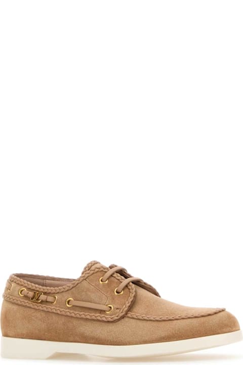 أحذية مسطحة لـ السيدات Valentino Garavani Skin Pink Suede Loafers