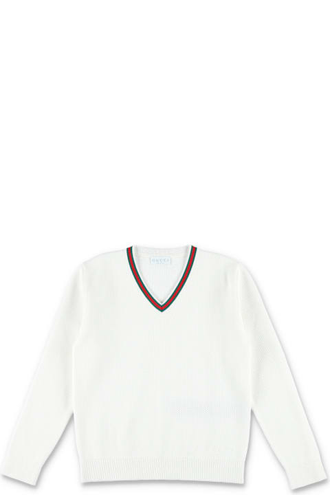 Gucci Sweaters & Sweatshirts for Boys Gucci Kid - Embroidered Cotton Sweater
